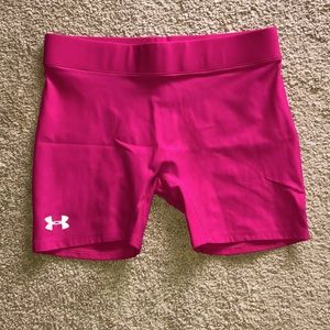Under Armour compression shorts pink size medium M